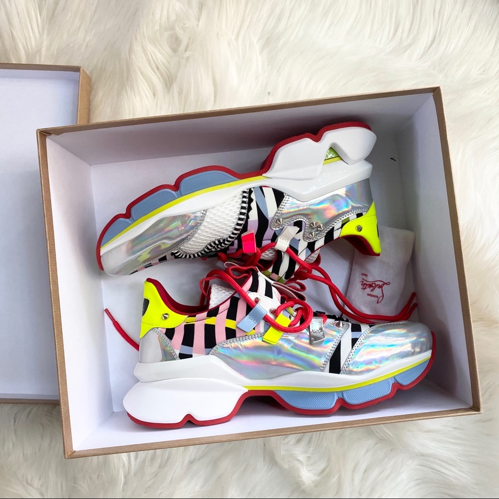 NIB Christian Louboutin Red Runner Donna Sneakers